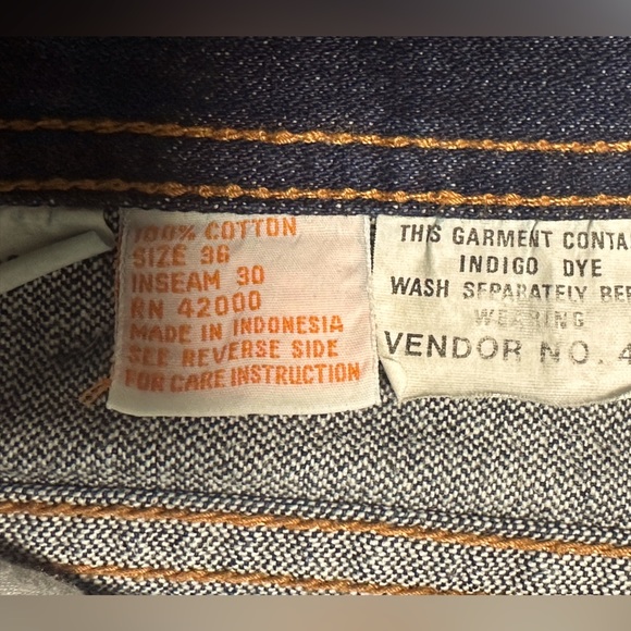 Vintage - Lucky Star Jeans ⭐️ in Excellent Condition! Size 36 X 30 - Picture 5 of 12